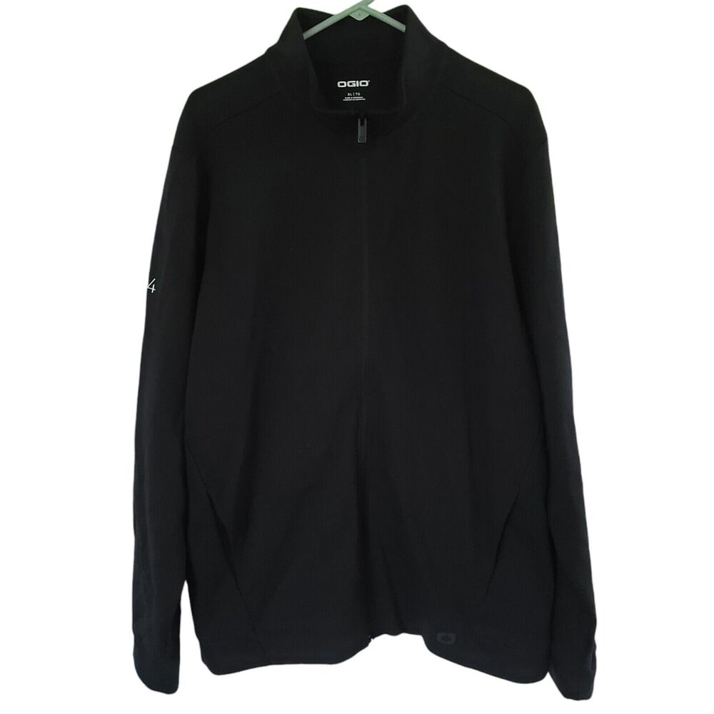 OGIO Bolt Full-Zip OG850 Blacktop Jacket Mens Sz XL Double Knit(Co. logo On Arm)